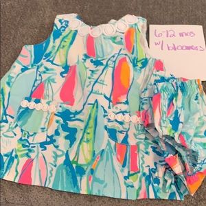 Lily Pulitzer sailboat set 6-12 months